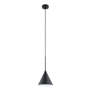 Lustra ar auklu FABO 1xE27/15W/230V melna