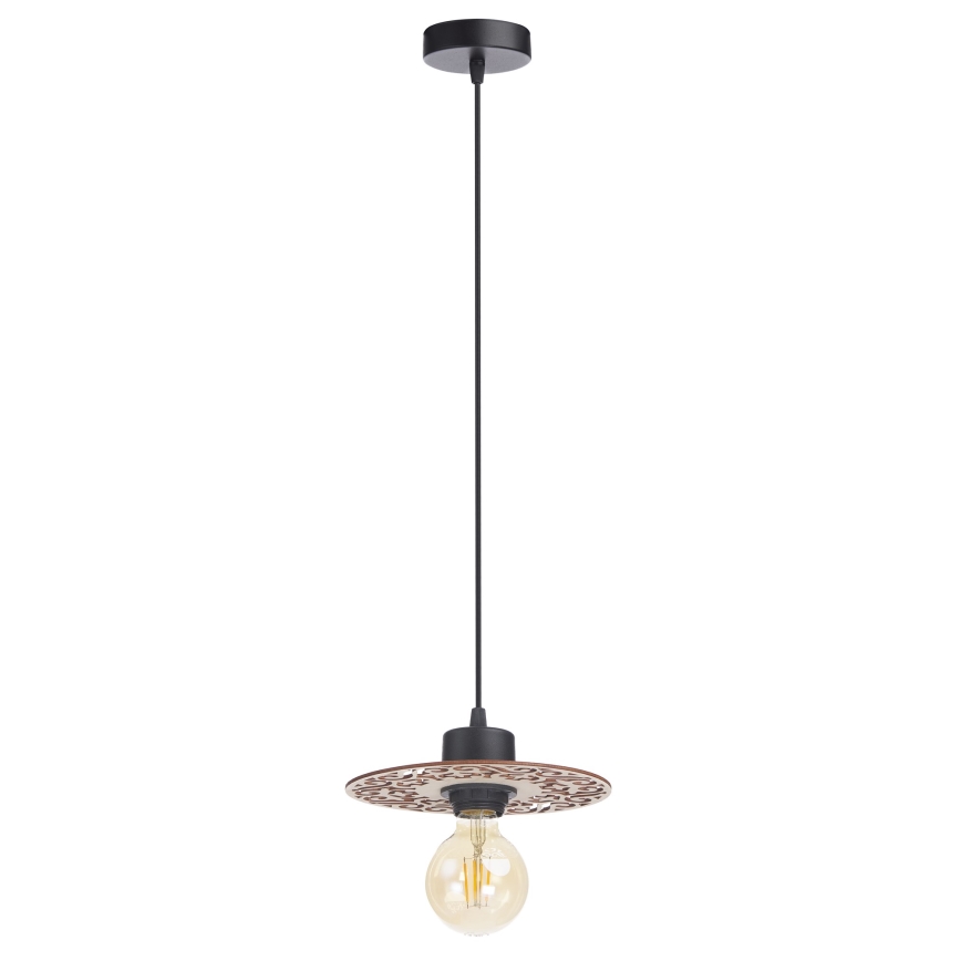 Lustra ar auklu FALCO 1xE27/60W/230V d. 20 cm bēša