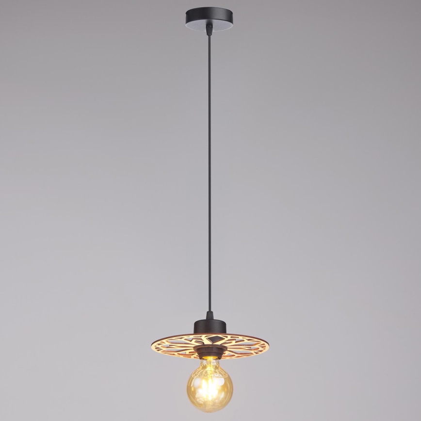 Lustra ar auklu FALCO 1xE27/60W/230V d. 20 cm bēša