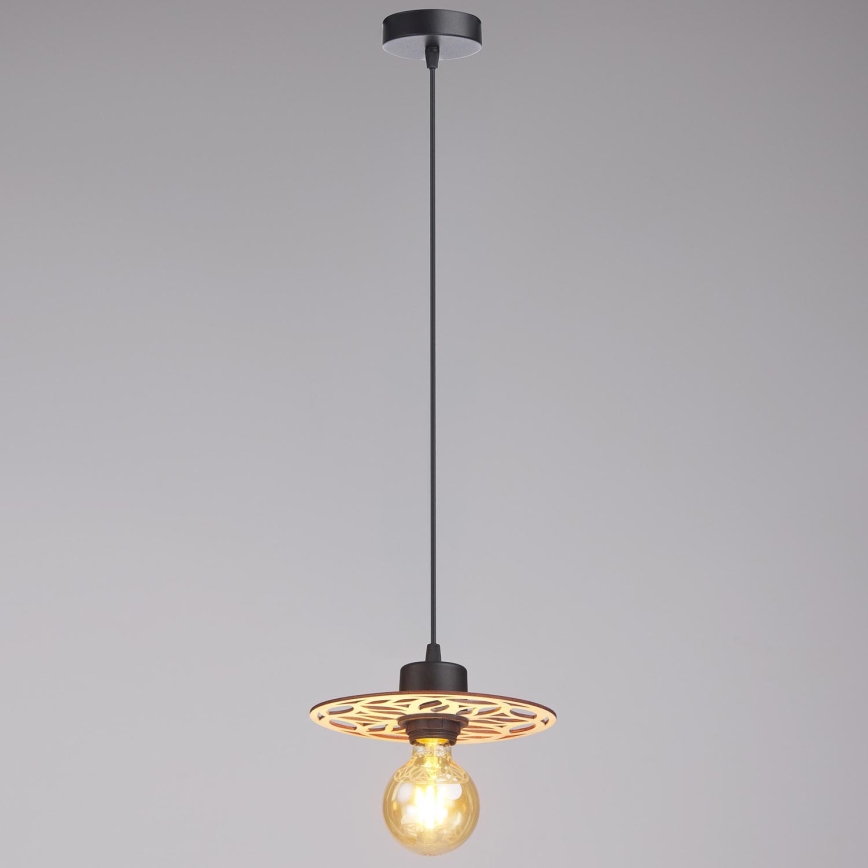 Lustra ar auklu FALCO 1xE27/60W/230V d. 20 cm bēša