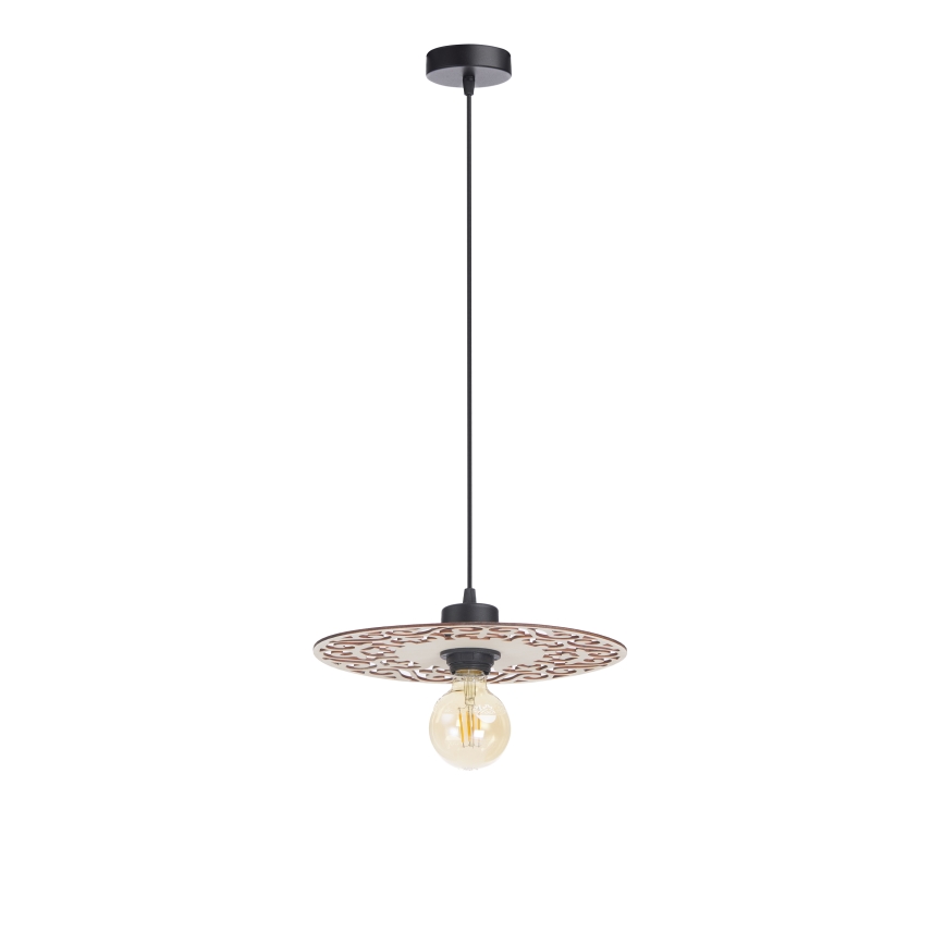 Lustra ar auklu FALCO 1xE27/60W/230V d. 30 cm bēša