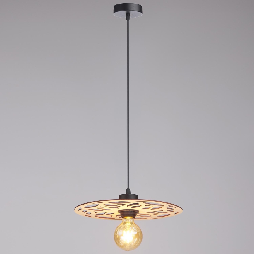 Lustra ar auklu FALCO 1xE27/60W/230V d. 30 cm bēša