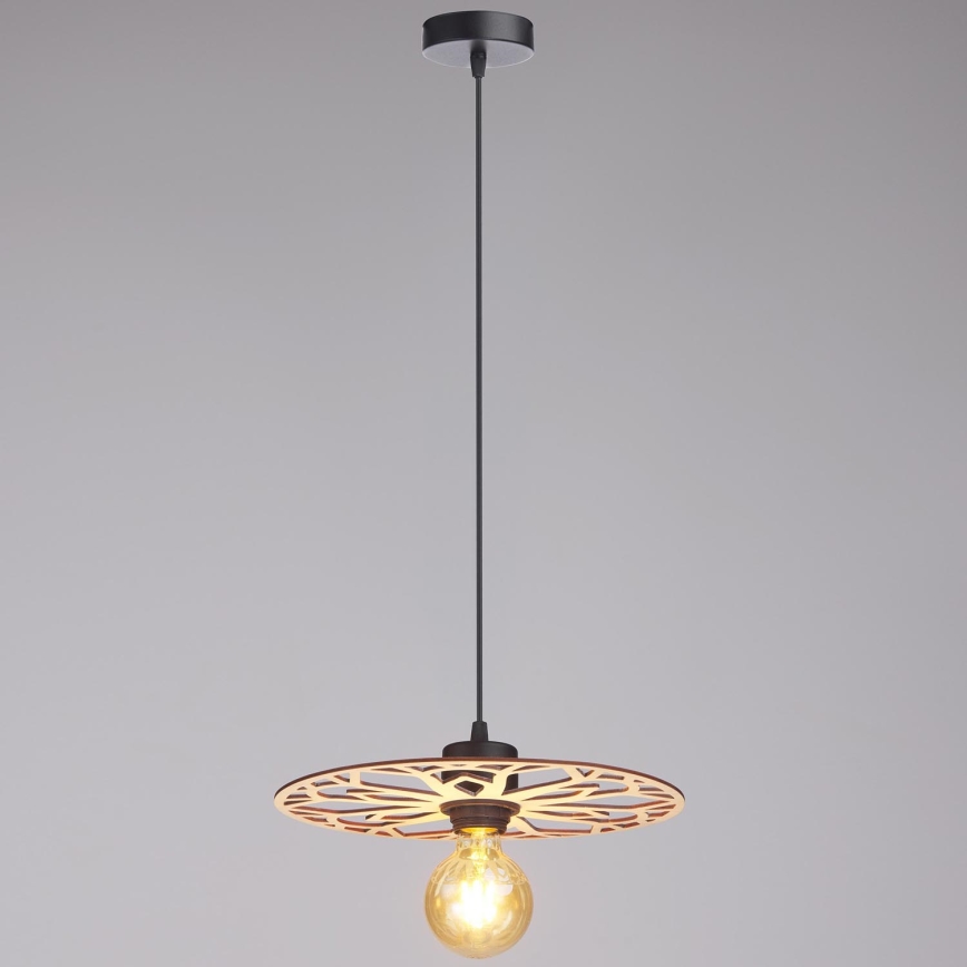 Lustra ar auklu FALCO 1xE27/60W/230V d. 30 cm bēša