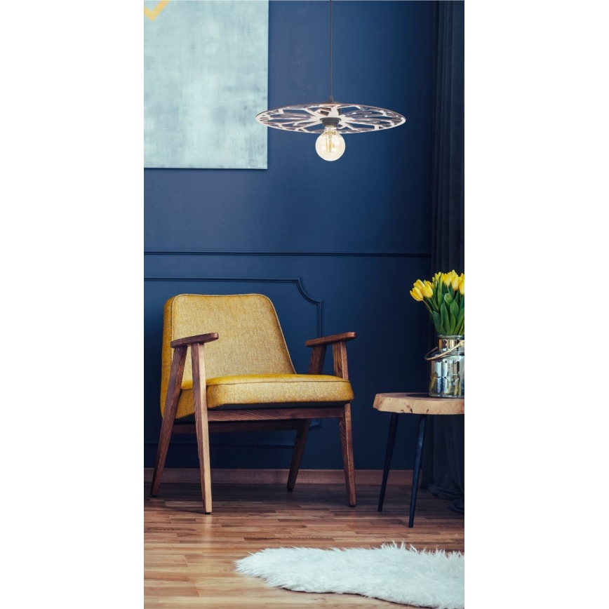 Lustra ar auklu FALCO 1xE27/60W/230V d. 30 cm bēša