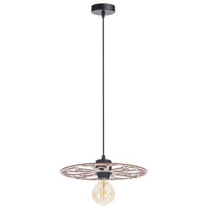 Lustra ar auklu FALCO 1xE27/60W/230V d. 30 cm bēša