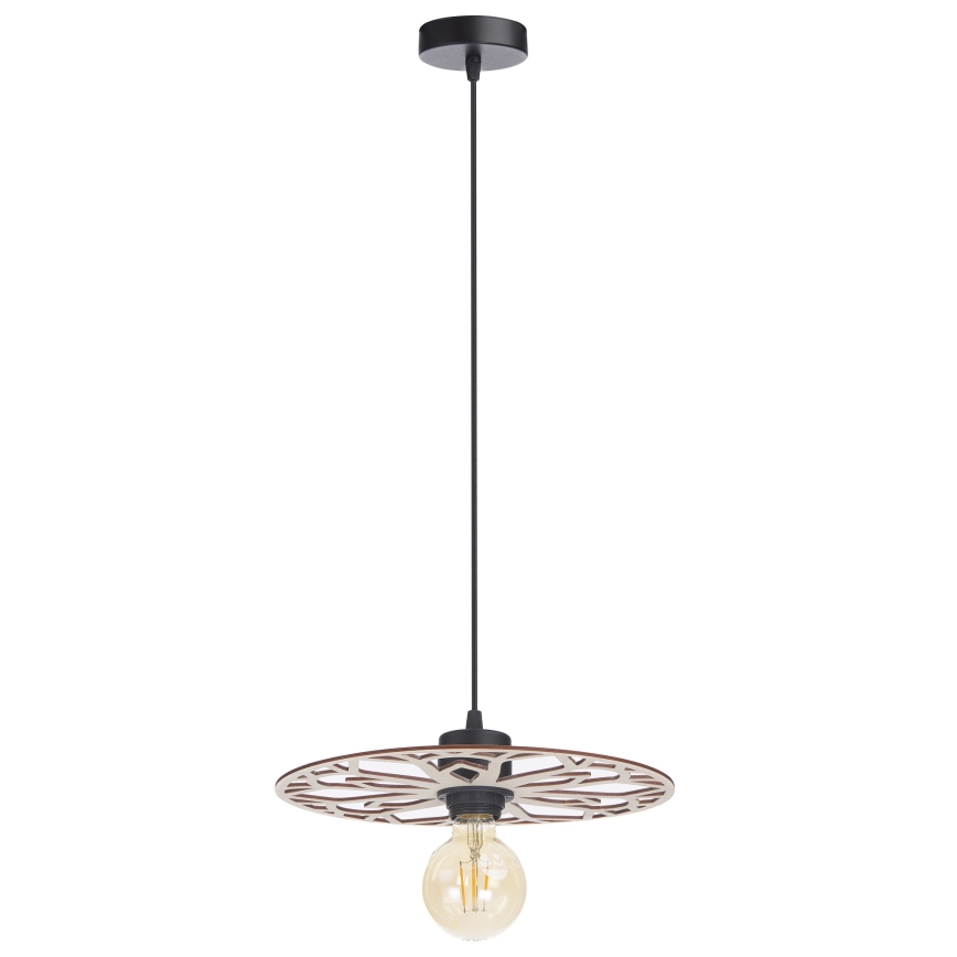 Lustra ar auklu FALCO 1xE27/60W/230V d. 30 cm bēša
