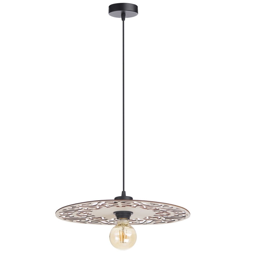 Lustra ar auklu FALCO 1xE27/60W/230V d. 40 cm bēša
