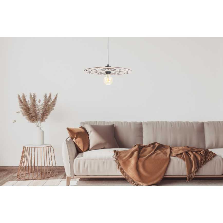 Lustra ar auklu FALCO 1xE27/60W/230V d. 40 cm bēša