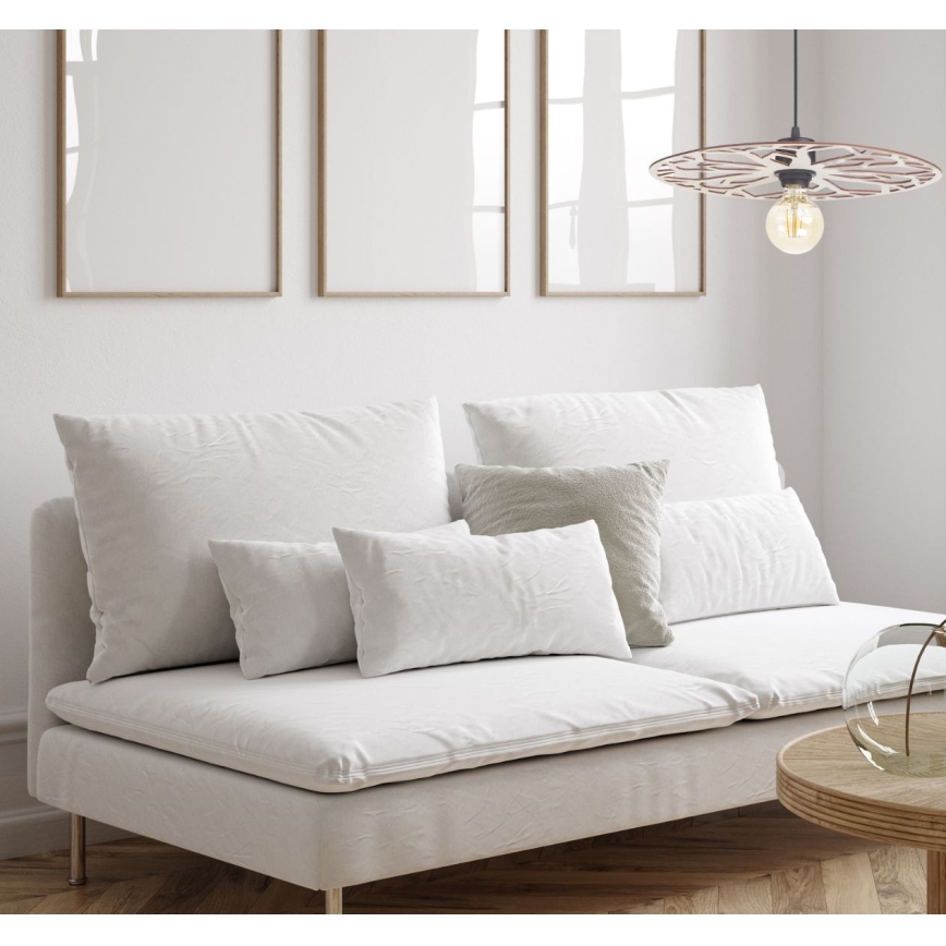 Lustra ar auklu FALCO 1xE27/60W/230V d. 40 cm bēša