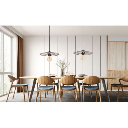 Lustra ar auklu FALCO 1xE27/60W/230V d. 40 cm bēša