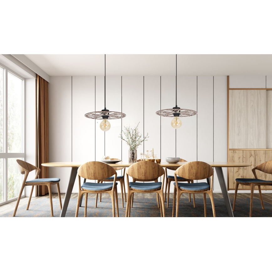 Lustra ar auklu FALCO 1xE27/60W/230V d. 40 cm bēša