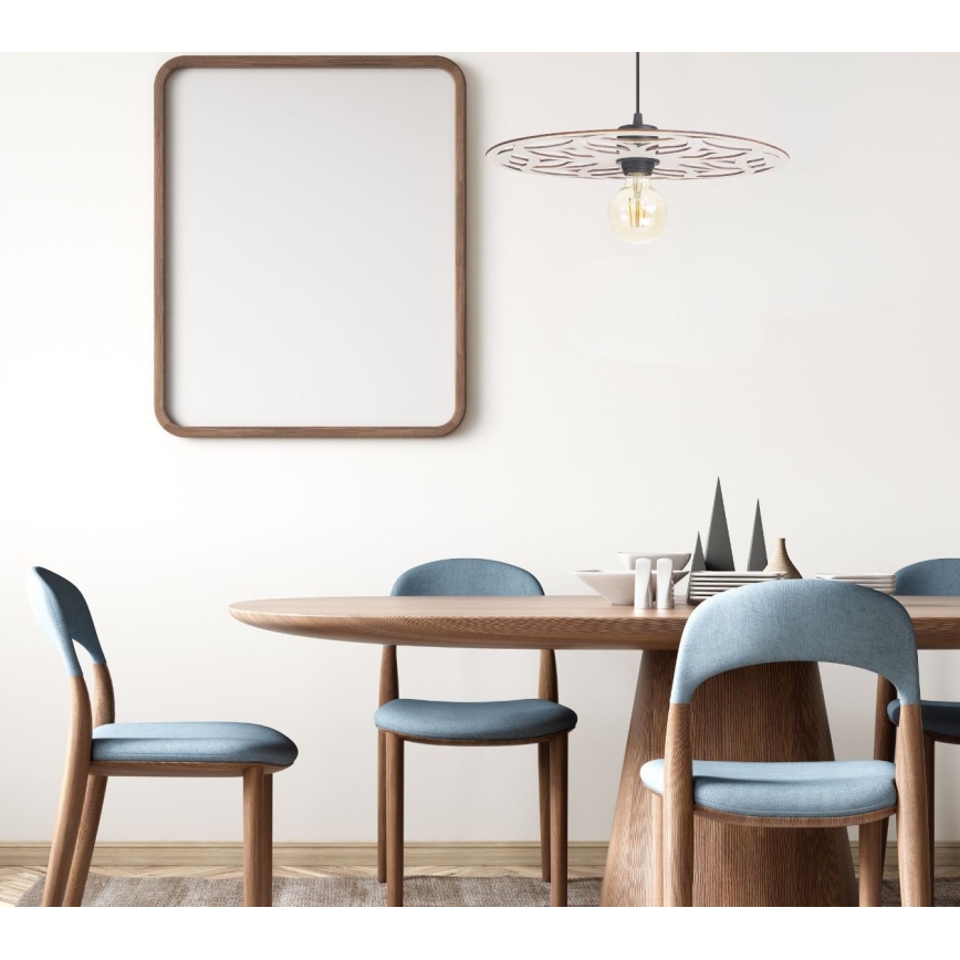Lustra ar auklu FALCO 1xE27/60W/230V d. 40 cm bēša