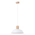 Lustra ar auklu FANO 1xE27/15W/230V d. 34 cm balta