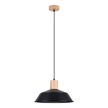 Lustra ar auklu FANO 1xE27/15W/230V d. 34 cm melna