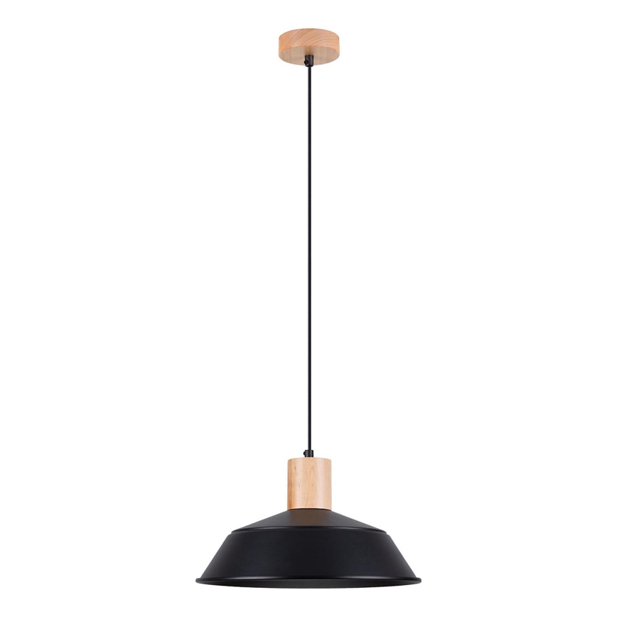 Lustra ar auklu FANO 1xE27/15W/230V d. 34 cm melna