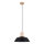 Lustra ar auklu FANO 1xE27/15W/230V d. 34 cm melna