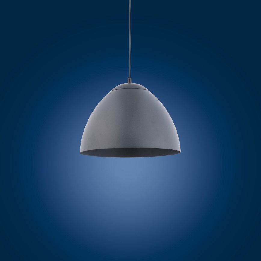 Lustra ar auklu FARO 1xE27/60W/230V pelēka