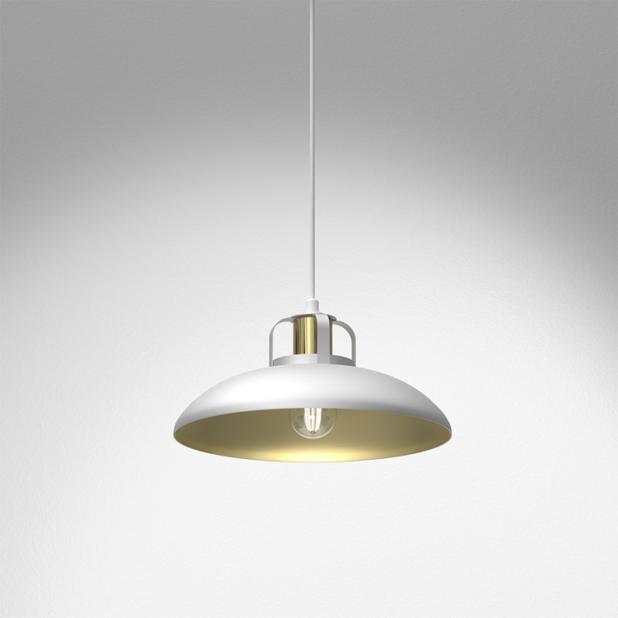 Lustra ar auklu FELIX 1xE27/60W/230V balta