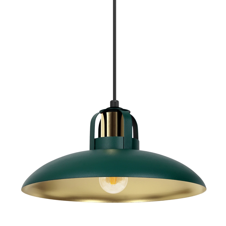 Lustra ar auklu FELIX 1xE27/60W/230V zaļa