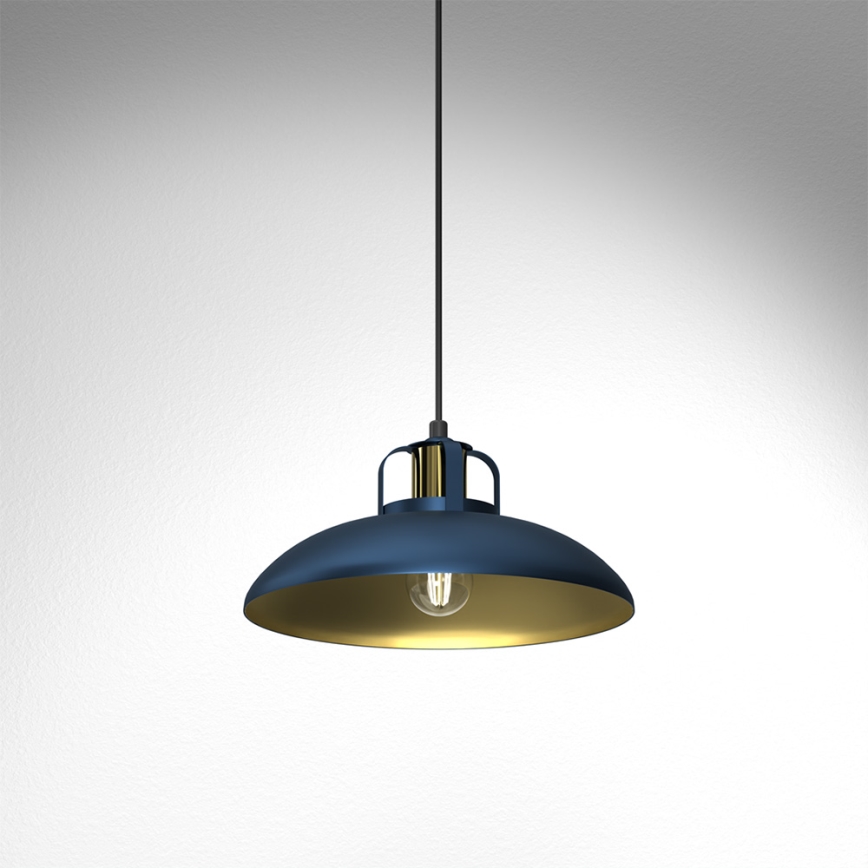 Lustra ar auklu FELIX 1xE27/60W/230V zila