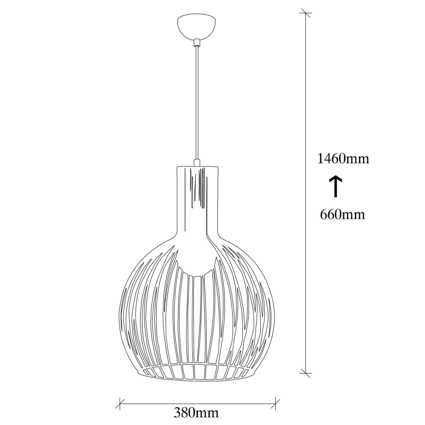 Lustra ar auklu FELLINI 1xE27/100W/230V
