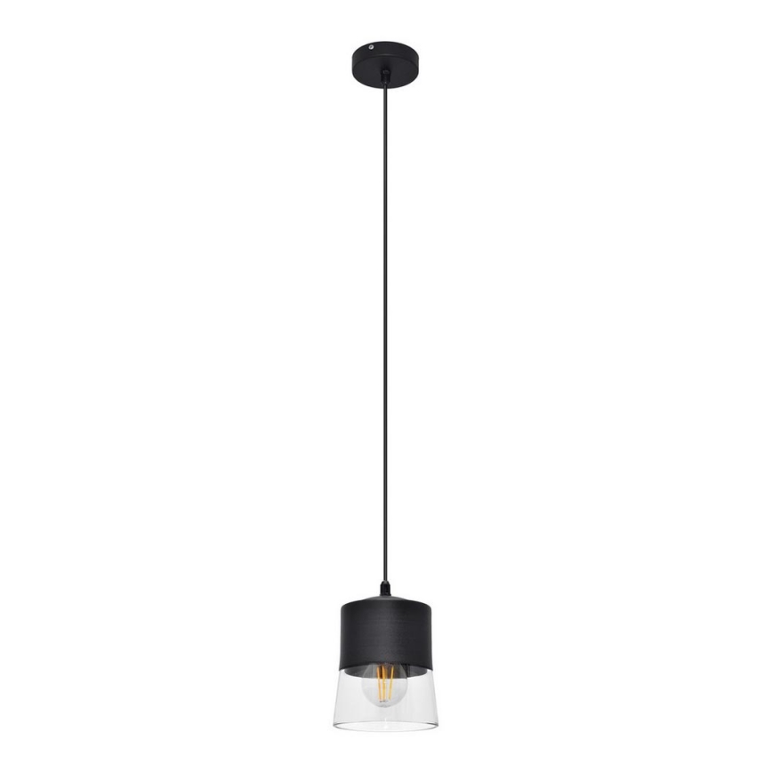 Lustra ar auklu FERGIE 1xE27/15W/230V melna