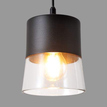 Lustra ar auklu FERGIE 1xE27/15W/230V melna