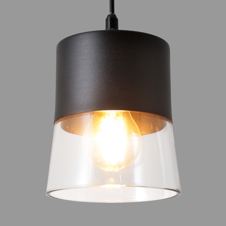 Lustra ar auklu FERGIE 1xE27/15W/230V melna