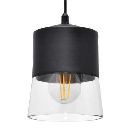 Lustra ar auklu FERGIE 1xE27/15W/230V melna