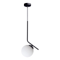 Lustra ar auklu FIRA 1xE27/60W/230V melna