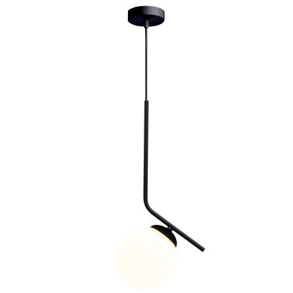 Lustra ar auklu FIRA 1xE27/60W/230V melna