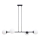 Lustra ar auklu FIRA 4xE27/60W/230V melna