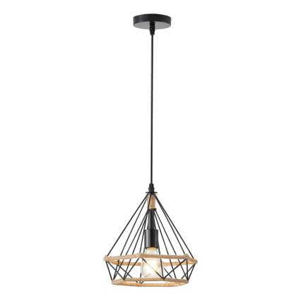 Lustra ar auklu FLARE 1xE27/15W/230V d. 25 cm bēša