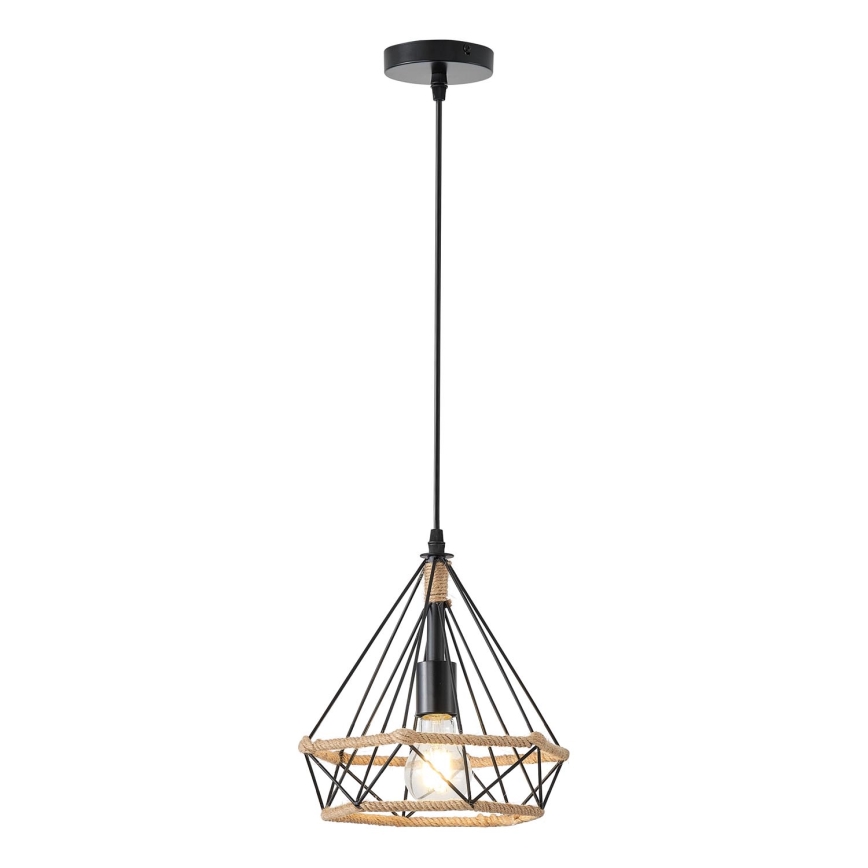 Lustra ar auklu FLARE 1xE27/15W/230V d. 25 cm bēša