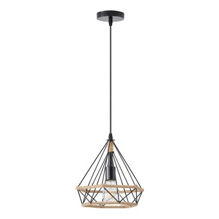 Lustra ar auklu FLARE 1xE27/15W/230V d. 25 cm bēša