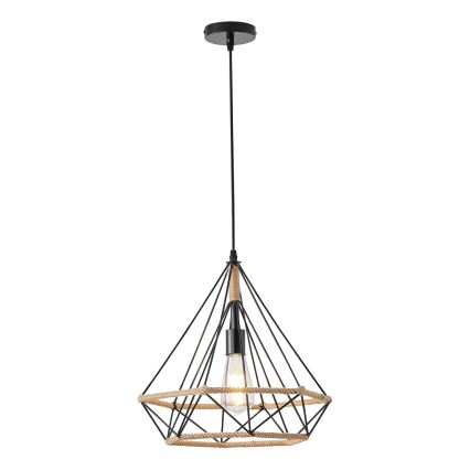 Lustra ar auklu FLARE 1xE27/15W/230V d. 38 cm bēša