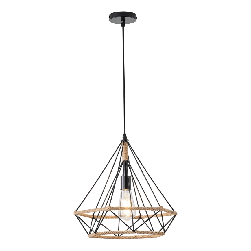 Lustra ar auklu FLARE 1xE27/15W/230V d. 38 cm bēša