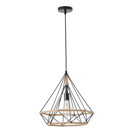 Lustra ar auklu FLARE 1xE27/15W/230V d. 38 cm bēša