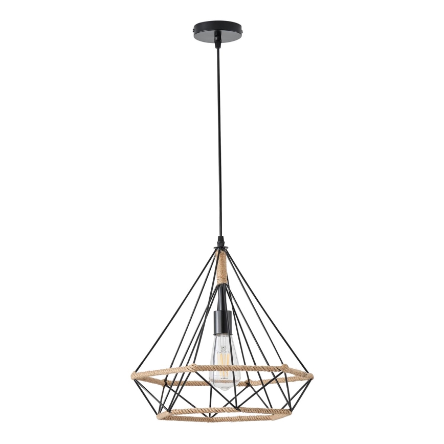 Lustra ar auklu FLARE 1xE27/15W/230V d. 38 cm bēša