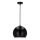 Lustra ar auklu FLEN 1xE27/40W/230V d. 20 cm melna
