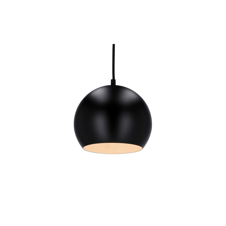 Lustra ar auklu FLEN 1xE27/40W/230V d. 20 cm melna