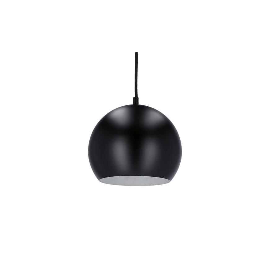Lustra ar auklu FLEN 1xE27/40W/230V d. 20 cm melna