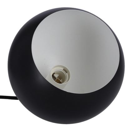 Lustra ar auklu FLEN 1xE27/40W/230V d. 20 cm melna