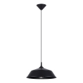 Lustra ar auklu FRIKA 1xE27/15W/230V d. 34 cm melna