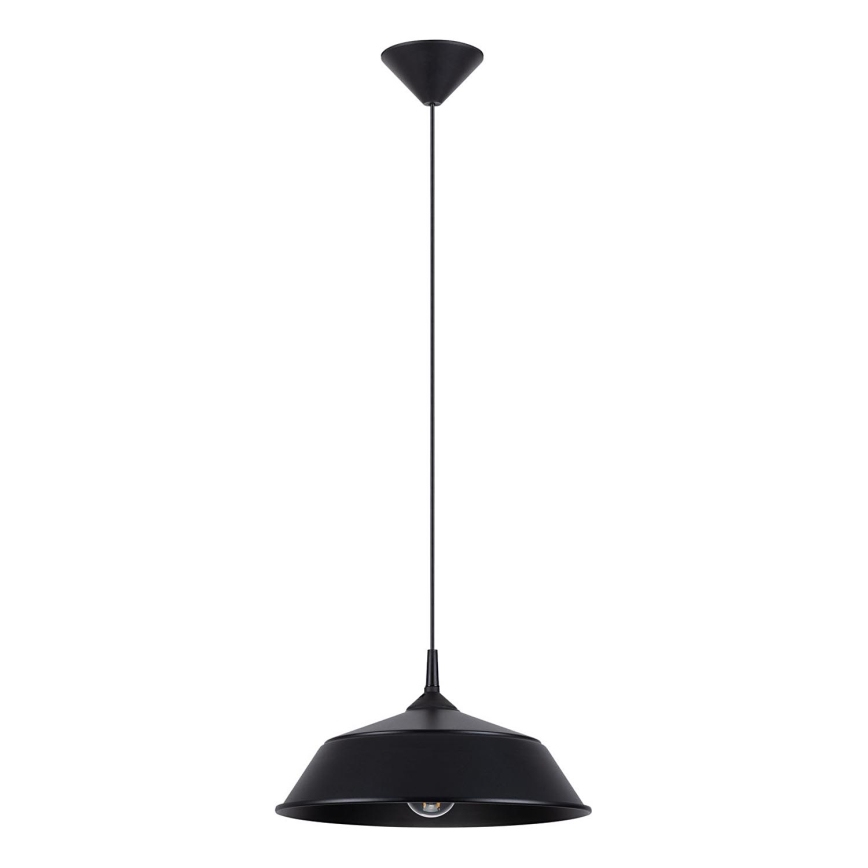Lustra ar auklu FRIKA 1xE27/15W/230V d. 34 cm melna
