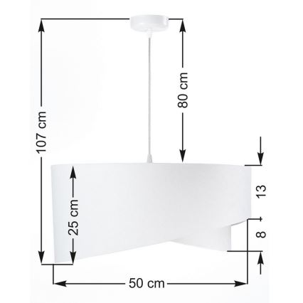 Lustra ar auklu GALAXY 1xE27/60W/230V