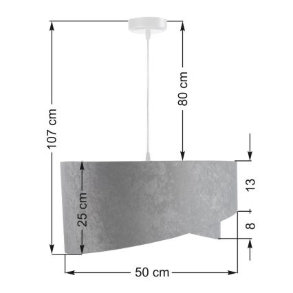 Lustra ar auklu GALAXY 1xE27/60W/230V