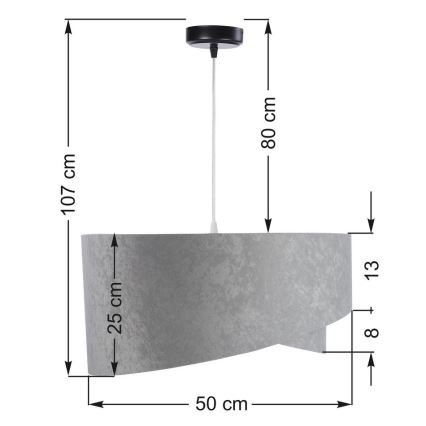 Lustra ar auklu GALAXY 1xE27/60W/230V