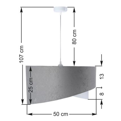 Lustra ar auklu GALAXY 1xE27/60W/230V