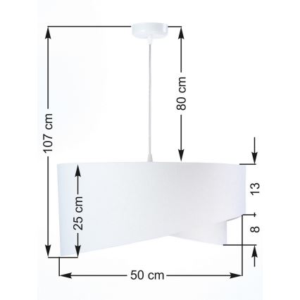 Lustra ar auklu GALAXY 1xE27/60W/230V